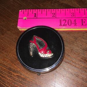 Medicine Purse Case with Red Heel Design